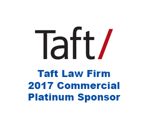 taft law firm 2017 commercial platinum sponsor logo