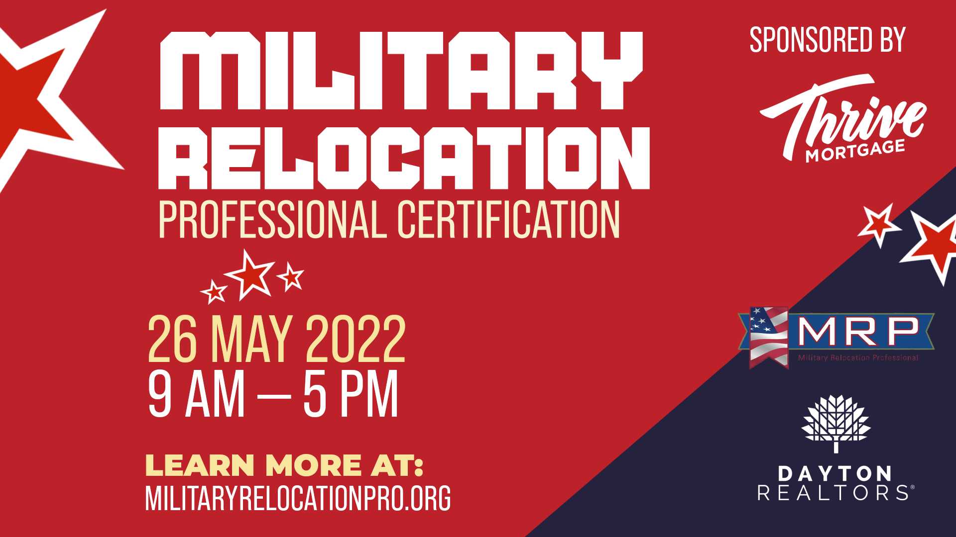 Military Relocation Professional Certification, May 26